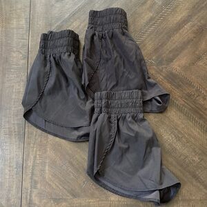 Bundle of 3 Women’s black workout shorts
